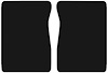 Molded Cut Pile Floor Mats for 1974 C/K Series Chevrolet and GMC Trucks [2-Piece, Automatic/4-Speed, Black] - image 1