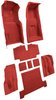 Molded Loop Complete Interior Carpet for 1969 Chevy Corvette Coupe & Roadster [4-Speed, Mass Backing, Red] - image 2