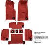 Molded Loop Complete Interior Carpet for 1969 Chevy Corvette Coupe & Roadster [4-Speed, Mass Backing, Red] - image 4