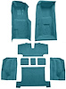 Molded Loop Complete Interior Carpet for 1969 Chevy Corvette Coupe & Roadster [4-Speed, Mass Backing, Medium Blue] - image 1