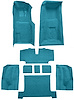 Molded Loop Complete Interior Carpet for 1969 Chevy Corvette Coupe & Roadster [4-Speed, Mass Backing, Bright Blue] - image 1