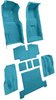 Molded Loop Complete Interior Carpet for 1969 Chevy Corvette Coupe & Roadster [4-Speed, Mass Backing, Bright Blue] - image 2