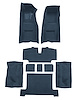 Molded Loop Complete Interior Carpet for 1969-1970 Chevy Corvette Coupe & Roadster [4-Speed, Mass Backing, Dark Blue] - image 1