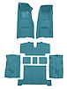 Molded Loop Complete Interior Carpet for 1969-1970 Chevy Corvette Coupe & Roadster [4-Speed, Mass Backing, Medium Blue] - image 1