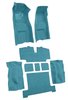 Molded Loop Complete Interior Carpet for 1969-1970 Chevy Corvette Coupe & Roadster [4-Speed, Mass Backing, Medium Blue] - image 2