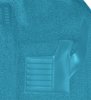 Molded Loop Complete Interior Carpet for 1969-1970 Chevy Corvette Coupe & Roadster [4-Speed, Mass Backing, Bright Blue] - image 3