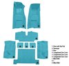 Molded Loop Complete Interior Carpet for 1969-1970 Chevy Corvette Coupe & Roadster [4-Speed, Mass Backing, Bright Blue] - image 4