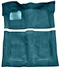 Molded Loop Carpet Fits Select 1973 Buick, Chevrolet, GMC, Oldsmobile, Pontiac A-Body [Mass Backing, Auto Trans, Medium Blue] - image 1