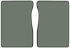 Molded Cut Pile Floor Mats for 1974 C/K Series Chevrolet and GMC Trucks [2-Piece, Automatic/4-Speed, Dove Gray] - image 1