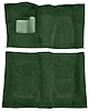 Molded Loop Carpet Fits Select 1973 Buick, Chevrolet, GMC, Oldsmobile, Pontiac A-Body [OE-Style Backing, 4-Speed, Dark Green] - image 1