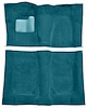 Molded Loop Carpet Fits Select 1973 Buick, Chevrolet, GMC, Oldsmobile, Pontiac A-Body [OE-Style Backing, 4-Speed, Medium Blue] - image 1