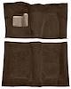 Molded Loop Carpet Fits Select 1973 Buick, Chevrolet, GMC, Oldsmobile, Pontiac A-Body [OE-Style Backing, 4-Speed,Dark Brown] - image 1
