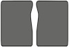 Molded Cut Pile Floor Mats for 1974 C/K Series Chevrolet and GMC Trucks [2-Piece, Automatic/4-Speed, Charcoal] - image 1