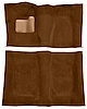 Molded Loop Carpet Fits Select 1973 Buick, Chevrolet, GMC, Oldsmobile, Pontiac A-Body [OE-Style Backing, 4-Speed,Dark Saddle] - image 1