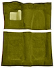 Molded Loop Carpet Fits Select 1973 Buick, Chevrolet, GMC, Oldsmobile, Pontiac A-Body [Mass Backing, 4-Speed, Ivy Gold] - image 1
