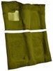 Molded Loop Carpet Fits Select 1973 Buick, Chevrolet, GMC, Oldsmobile, Pontiac A-Body [Mass Backing, 4-Speed, Ivy Gold] - image 2