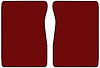 Molded Cut Pile Floor Mats for 1974 C/K Series Chevrolet and GMC Trucks [2-Piece, Automatic/4-Speed, Dark Red] - image 1