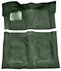 Molded Cut Pile Carpet Fits Select 1974-1975 Buick, Chevy, GMC, Olds., Pontiac A-Body [OE-Style Backing, Auto Trans, Sage Green] - image 1