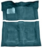 Molded Cut Pile Carpet Fits Select 1974-1975 Buick, Chevy, GMC, Olds., Pontiac A-Body [OE-Style Backing, Auto Trans, Blue] - image 1