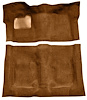 Molded Cut Pile Carpet Fits Select 1974-1975 Buick, Chevy, GMC, Olds., Pontiac A-Body [OE-Style Backing, Auto Trans, Saddle] - image 1