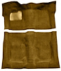 Molded Cut Pile Carpet Fits Select 1974-1975 Buick, Chevy, GMC, Olds., Pontiac A-Body [OE-Style Backing, Auto Trans, Buckskin] - image 1