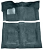 Molded Cut Pile Carpet Fits Select 1974-1975 Buick, Chevy, GMC, Olds., Pontiac A-Body [Mass Backing, Auto Trans, Powder Blue] - image 1