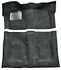 Molded Cut Pile Carpet Fits Select 1974-1975 Buick, Chevy, GMC, Olds., Pontiac A-Body [Mass Backing, Auto Trans, Dark Gray] - image 1