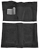 Molded Cut Pile Carpet for 1974-1975 Chevrolet El Camino, Malibu, Pontiac LeMans [OE-Style Backing, 4-Speed, Black] - image 1