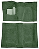 Molded Cut Pile Carpet for 1974-1975 Chevrolet El Camino, Malibu, Pontiac LeMans [OE-Style Backing, 4-Speed, Sage Green] - image 1