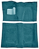 Molded Cut Pile Carpet for 1974-1975 Chevrolet El Camino, Malibu, Pontiac LeMans [OE-Style Backing, 4-Speed, Blue] - image 1