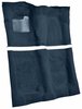 Molded Cut Pile Carpet for 1974-1975 Chevrolet El Camino, Malibu, Pontiac LeMans [OE-Style Backing, 4-Speed, Dark Blue] - image 2