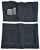 Molded Cut Pile Carpet for 1974-1975 Chevrolet El Camino, Malibu, Pontiac LeMans [OE-Style Backing, 4-Speed, Navy Blue] - image 1