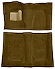 Molded Cut Pile Carpet for 1974-1975 Chevrolet El Camino, Malibu, Pontiac LeMans [OE-Style Backing, 4-Speed, Caramel] - image 1