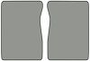 Molded Cut Pile Floor Mats for 1974 C/K Series Chevrolet and GMC Trucks [2-Piece, Automatic/4-Speed, Silver] - image 1