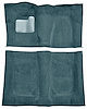 Molded Cut Pile Carpet for 1974-1975 Chevrolet El Camino, Malibu, Pontiac LeMans [Mass Backing, 4-Speed, Powder Blue] - image 1