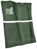 Molded Cut Pile Carpet for 1974-1975 Chevrolet El Camino, Malibu, Pontiac LeMans [Mass Backing, 4-Speed, Sage Green] - image 2