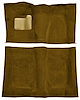Molded Cut Pile Carpet for 1974-1975 Chevrolet El Camino, Malibu, Pontiac LeMans [Mass Backing, 4-Speed, Buckskin] - image 1