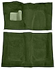 Molded Cut Pile Carpet for 1974-1975 Chevrolet El Camino, Malibu, Pontiac LeMans [Mass Backing, 4-Speed, Willow Green] - image 1