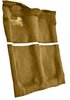 Molded Cut Pile Carpet for 1976 Chevrolet El Camino, GMC Sprint [OE-Style Backing, Auto/4spd Trans, Buckskin] - image 2