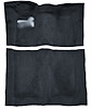 Molded Cut Pile Carpet for 1976 Chevrolet El Camino, GMC Sprint [OE-Style Backing, Auto/4spd Trans, Navy Blue] - image 1