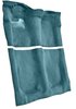 Molded Cut Pile Carpet for 1976 Chevrolet El Camino, GMC Sprint [Mass Backing, Auto/4spd Trans, Blue] - image 2