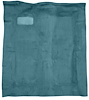 Molded Cut Pile Carpet Fits Select 1977 Buick, Chevy, GMC, Olds., Pontiac A-Body [OE-Style Backing, Auto/4spd Trans, Blue] - image 1