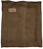 Molded Cut Pile Carpet Fits Select 1977 Buick, Chevy, GMC, Olds., Pontiac A-Body [OE-Style Backing, Auto/4spd Trans, Med Saddle] - image 1