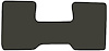Molded Cut Pile Floor Mats for 1975-1980 C/K Series Chevrolet and GMC Trucks [2-Piece, Charcoal] - image 1