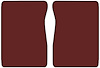 Molded Cut Pile Floor Mats for 1975-1980 C/K Series Chevrolet and GMC Trucks [2-Piece, Oxblood] - image 1