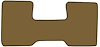 Molded Cut Pile Floor Mats for 1975-1980 C Series Chevrolet and GMC Trucks [1-Piece, Column Shift, Buckskin] - image 1