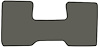 Molded Cut Pile Floor Mats for 1975-1980 C Series Chevrolet and GMC Trucks [1-Piece, Column Shift, Charcoal] - image 1