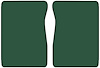 Molded Cut Pile Floor Mats for 1981-1986 C/K Series Chevrolet and GMC Trucks [2-Piece, Automatic/4-Speed, Jade] - image 1