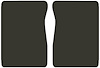 Molded Cut Pile Floor Mats for 1981-1986 C/K Series Chevrolet and GMC Trucks [2-Piece, Automatic/4-Speed, Charcoal] - image 1
