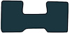 Molded Cut Pile Floor Mats for 1981-1986 C Series Chevrolet and GMC Trucks [1-Piece, Column Shift, Dark Blue] - image 1